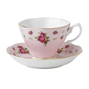 New Country Roses Bone China Teacup & Saucer