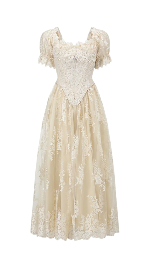 The Tear of Blossom and Candle Corset Dress front copy